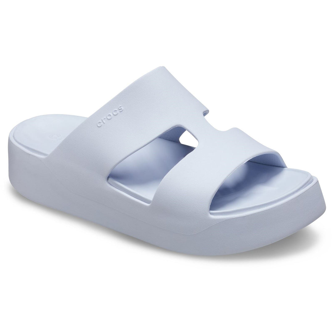 Women's Crocs 209409 Getaway Platform H-Strap Slippers in Latte - Image 21