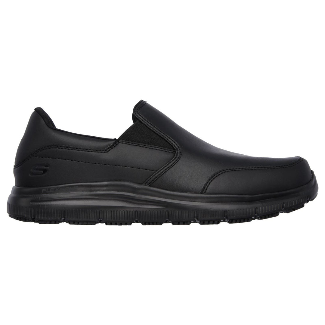 Men's Wide Fit Skechers 77071WEC Bronwood Slip Resistant Trainers in Black - Image 2