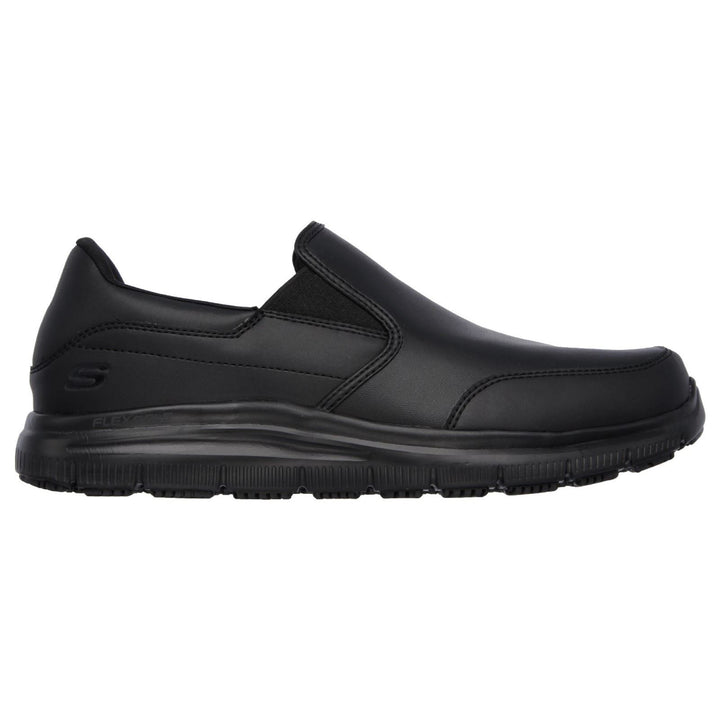 Men's Wide Fit Skechers 77071WEC Bronwood Slip Resistant Trainers in Black - Image 1