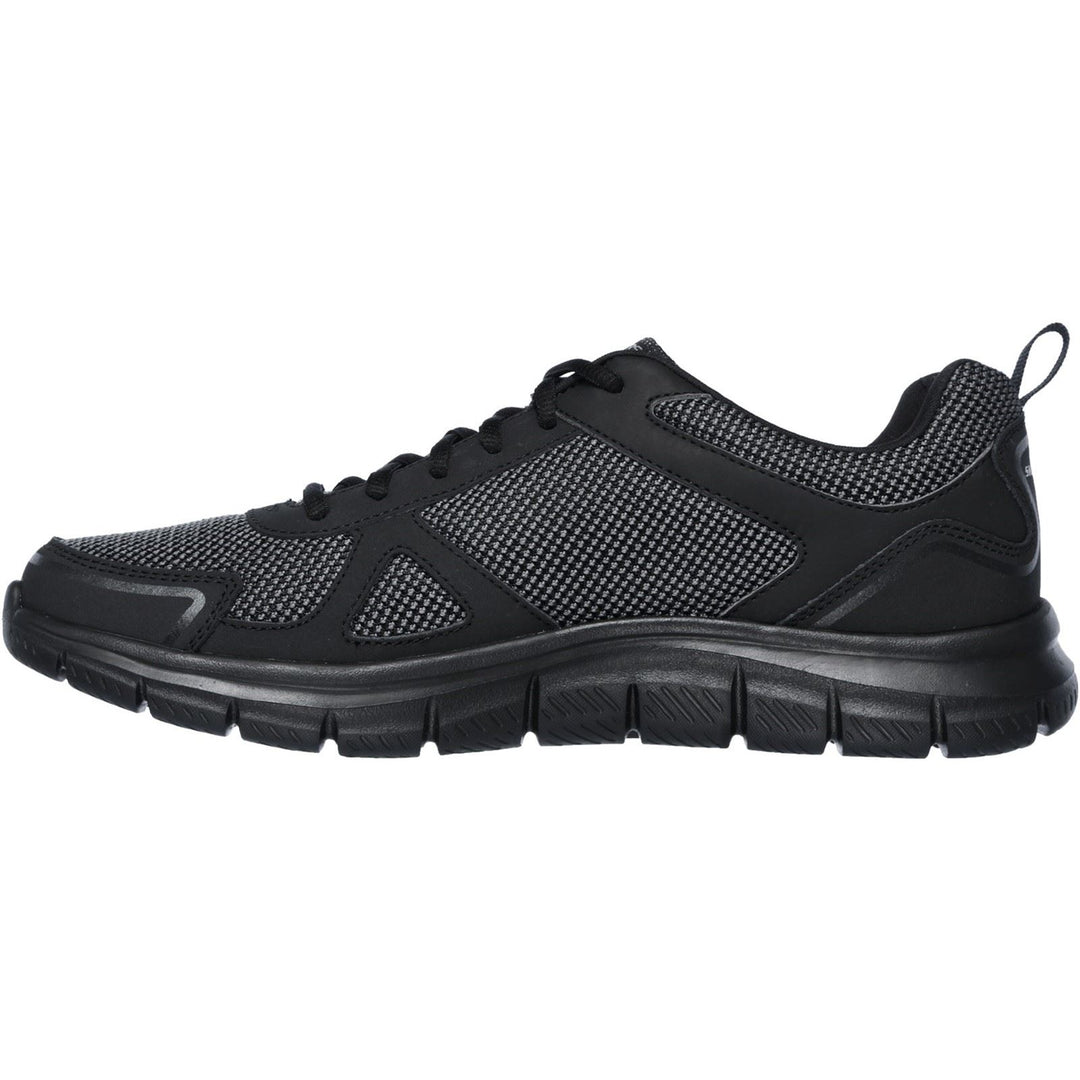 Men's Wide Fit Skechers 52630 Track Bucolo Sports Trainers - Black in Black - Image 4