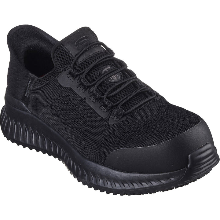 Men's Wide Fit Skechers 200206EC Slip-ins Tilido Fletchit Safety Trainers in Black - Image 1