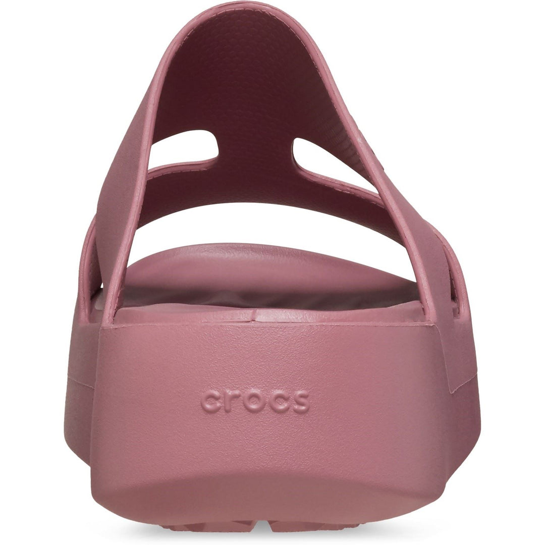 Women's Crocs 209409 Getaway Platform H-Strap Slippers in Latte - Image 12