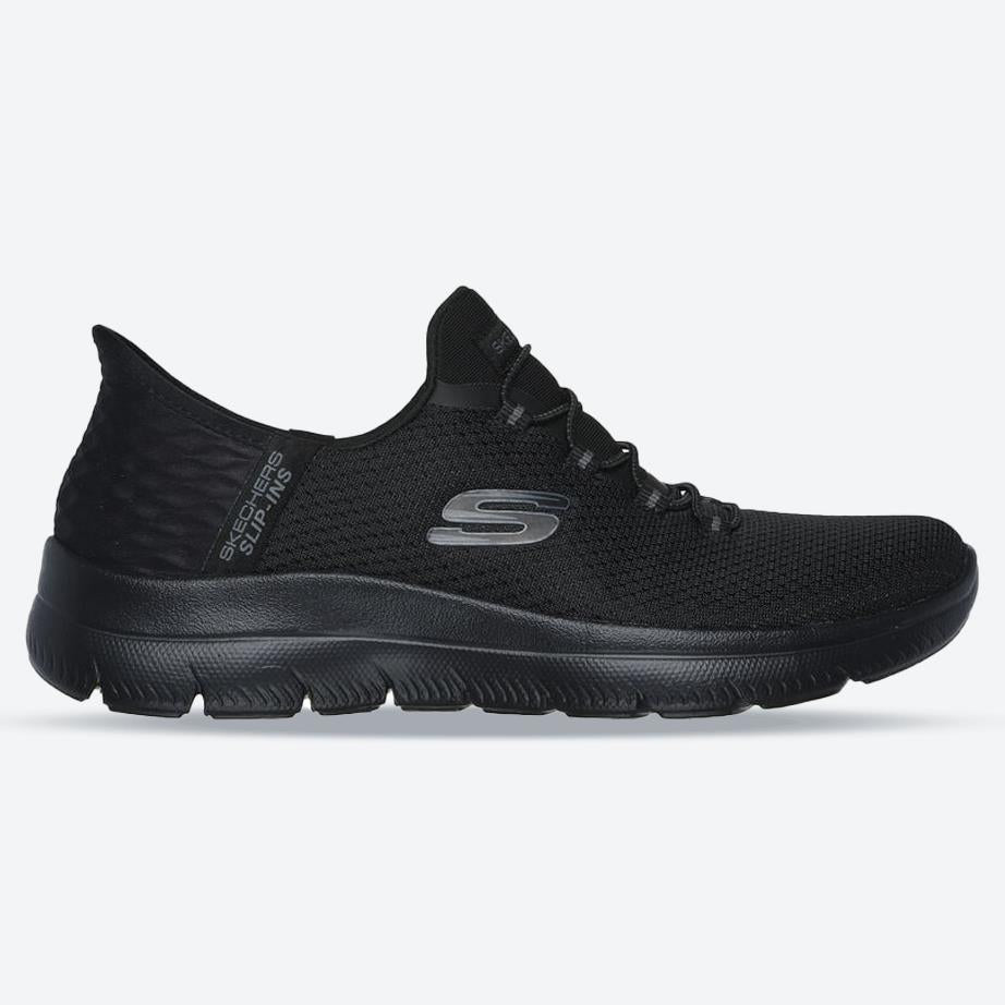 Women's Wide Fit Slip-ins Skechers 150123 Summits Diamond Dream Trainers in Black - Image 1