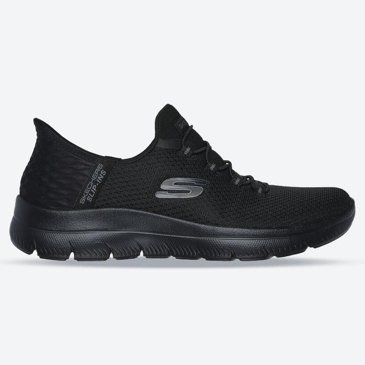 Women's Wide Fit Slip-ins Skechers 150123 Summits Diamond Dream Trainers in Black - Image 1