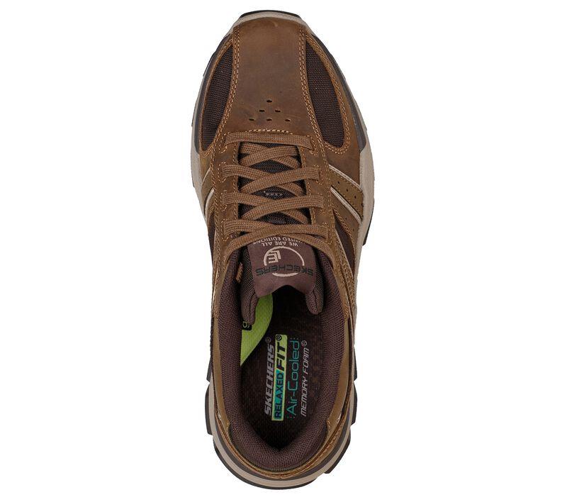 Men's Relaxed Fit Skechers 204330 Respected Edgemere Good Year Walking Trainers - Desert in Desert - Image 5