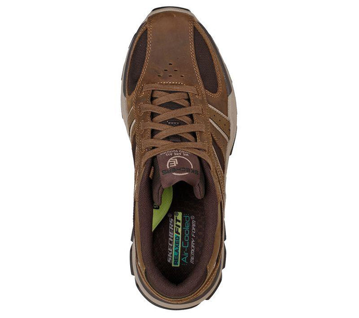 Men's Relaxed Fit Skechers 204330 Respected Edgemere Good Year Walking Trainers - Desert in Desert - Image 1