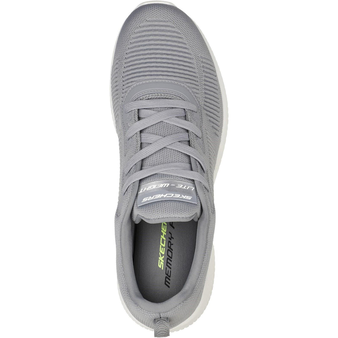 Mens Wide Fit Skechers 232290 Squad Trainers in Grey - Image 5