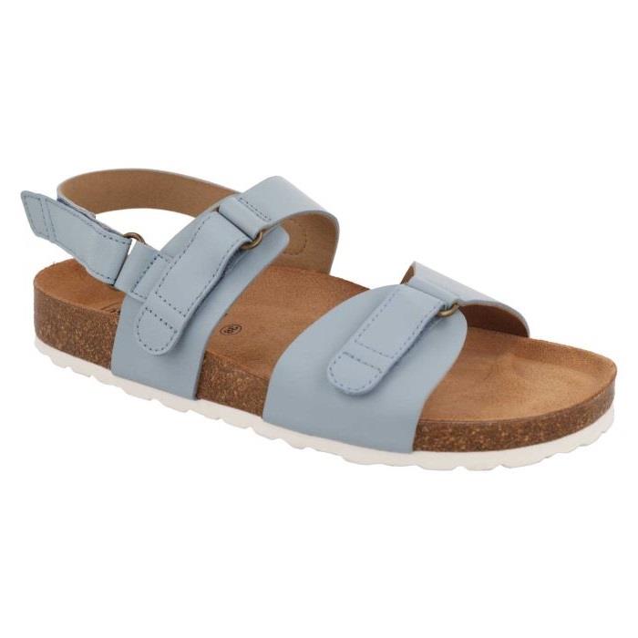 Women's Wide Fit DB Nettle Sandals in Tan Leather - Image 10