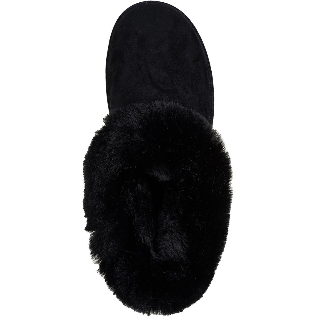 Women's Wide Fit Skechers 169012 Cozy Campfire Winter Nights Slippers in Black - Image 5