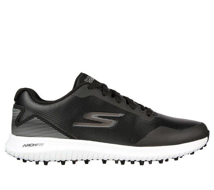 Men's Wide Fit Skechers 214028 Max 2 Golf Trainers in Grey/Red - Image 1