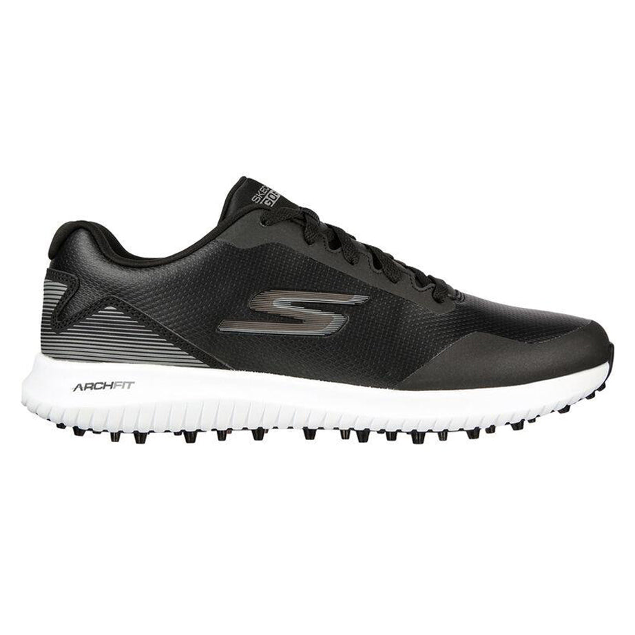 Men's Wide Fit Skechers 214028 Max 2 Golf Trainers in Grey/Red - Image 9