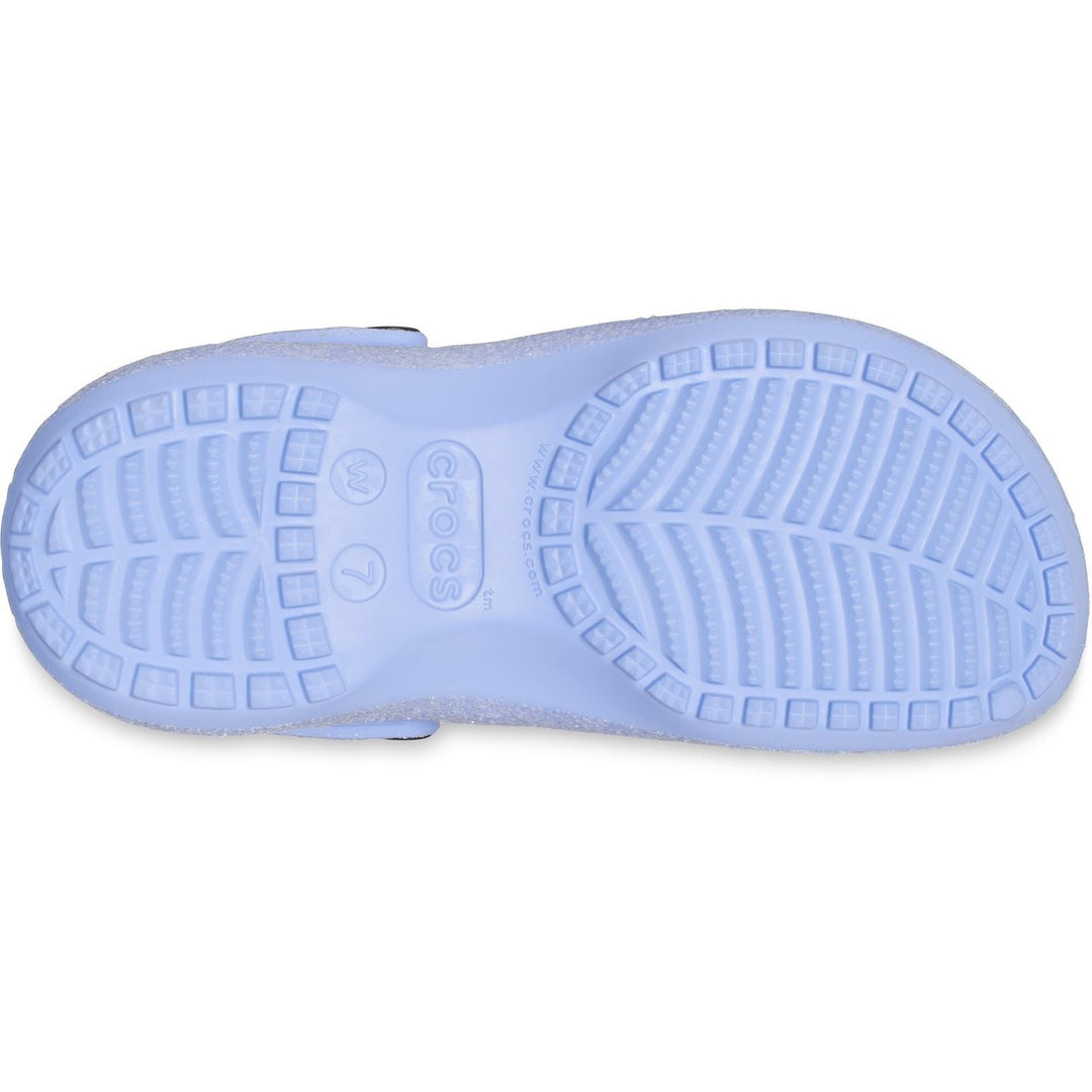 Women's Crocs 207241 Classic Platform Glitter Clog Sandals in Shitake - Image 11