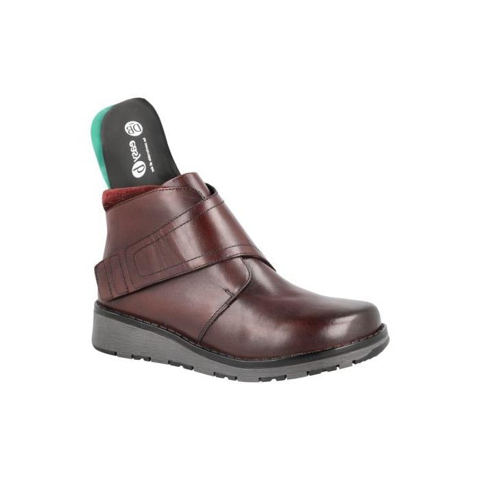 Women's Wide Fit DB Hitchin Boots in Black Leather - Image 12
