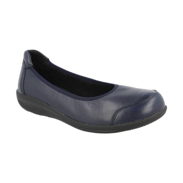 Women's Wide Fit DB Whitethroat Shoes in Black Stretch / Lea - Image 6