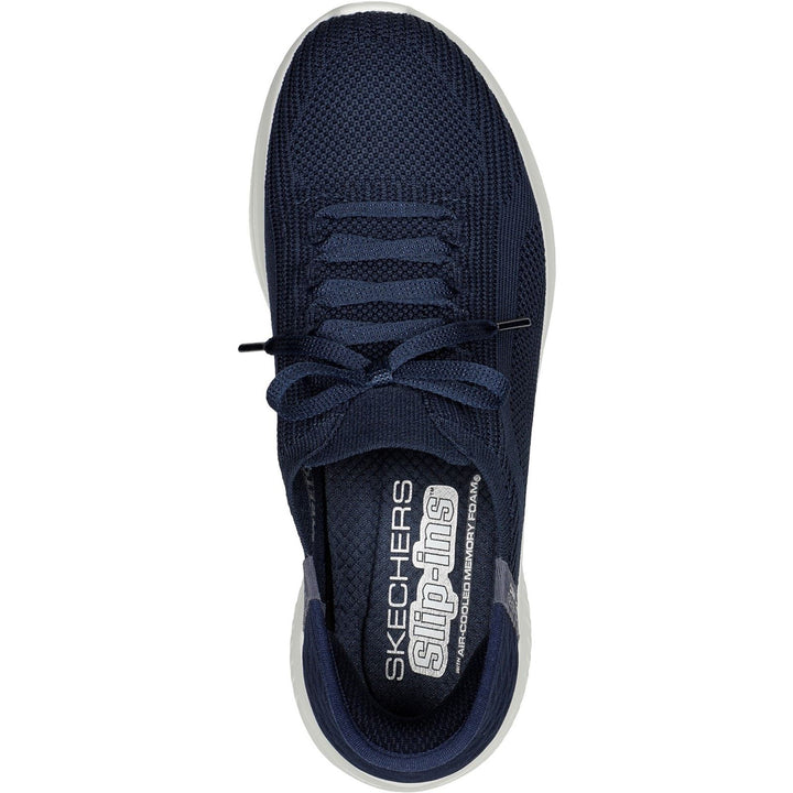 Women's Wide Fit Skechers 149710 Slip-ins Ultra Flex 3.0 Brilliant Path Trainers - Navy in Navy - Image 1