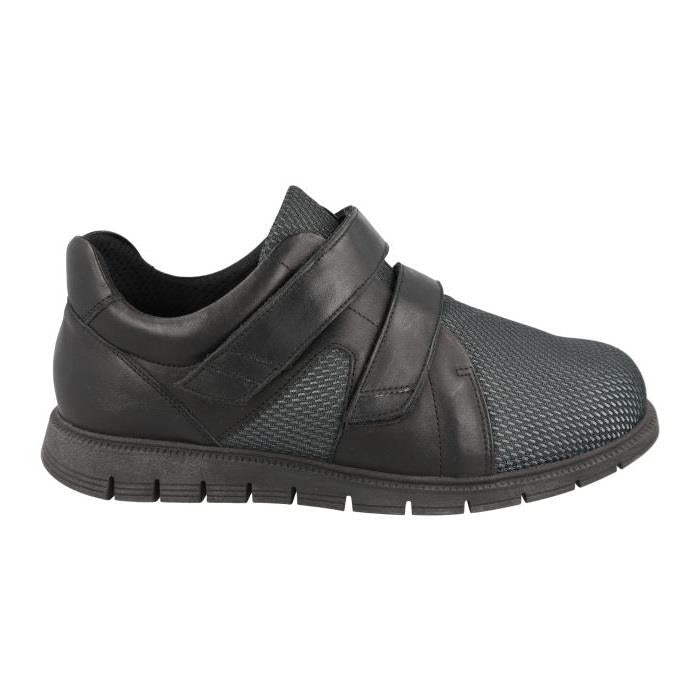 Men's Wide Fit DB Fraser Shoes in Black - Image 1