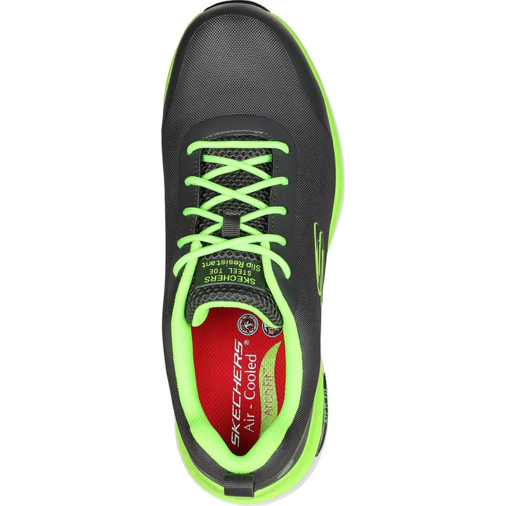 Men's Wide Fit Skechers 200086EC Arch Fit Ringstap Safety Trainers in Black - Image 1