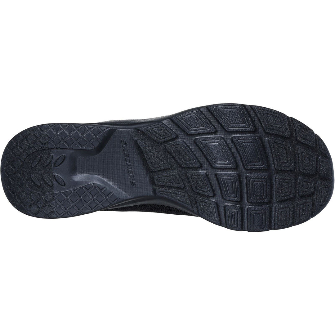Women's Wide Fit Skechers 149657 Dynamight 2.0 Real Smooth Trainers - Black in Black - Image 6