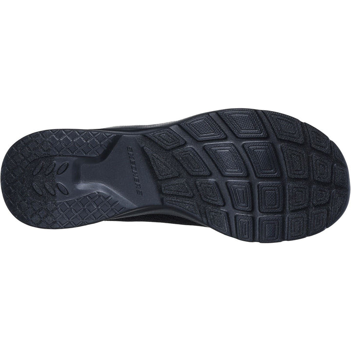 Women's Wide Fit Skechers 149657 Dynamight 2.0 Real Smooth Trainers - Black in Black - Image 1