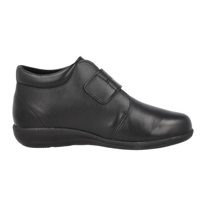 Women's Wide Fit DB Ferry Boots in Black Leather - Image 4