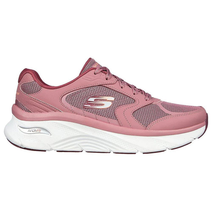 Women's Wide Fit Skechers 149686 Relaxed Fit Arch Fit D'lux Trainers - Mauve in Mauve - Image 1