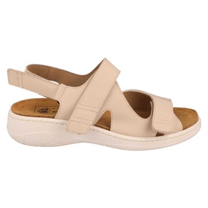 Women's Wide Fit DB Mallow Sandals in Navy Leather - Image 1