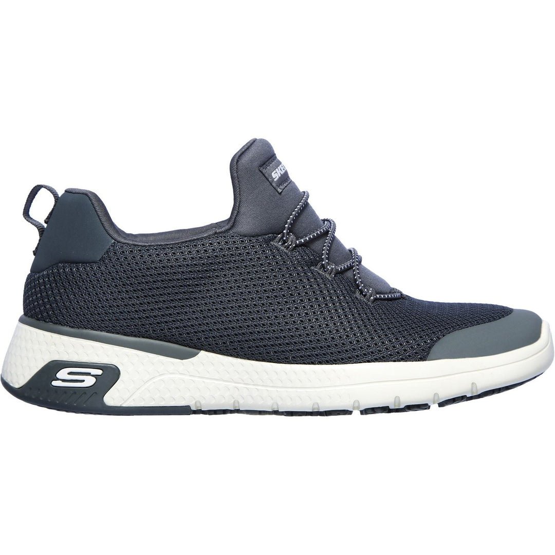 Women's Wide Fit Skechers 77281EC Marsing Waiola SR Safety Trainers - Charcoal in Charcoal - Image 2