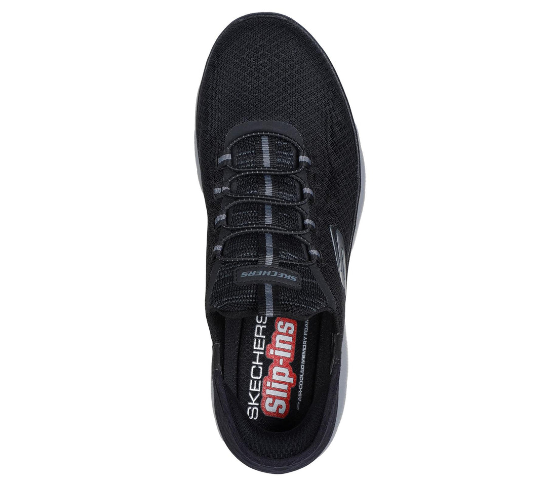 Men's Wide Fit Skechers 232457 Slip-ins High Range Summits Trainers in Black/Charcoal - Image 6
