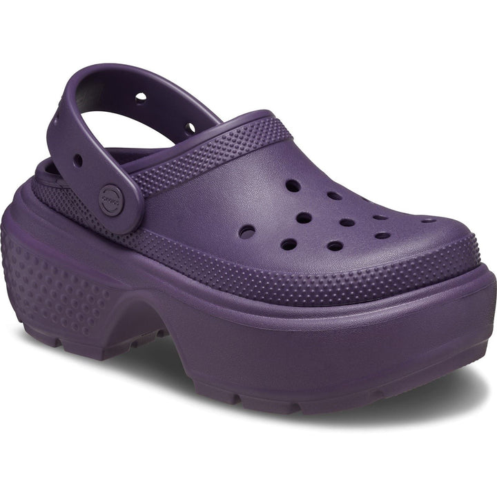 Women's Crocs 209347 Stomp Clog Sandals in Black - Image 1