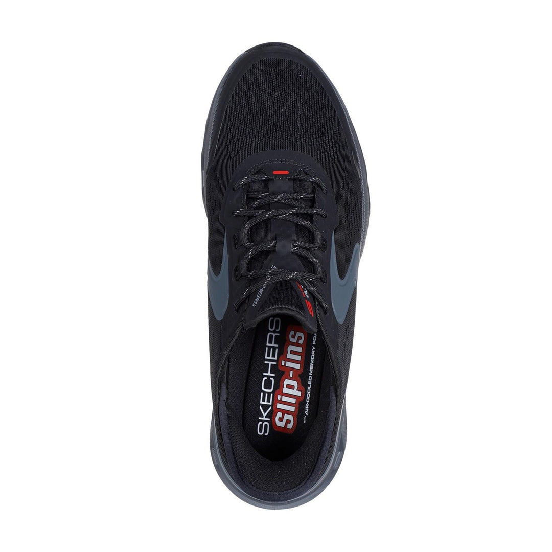 Men's Wide Fit Skechers 232921 Slip-ins Glide Step Altus Trainers in Black/Charcoal - Image 5