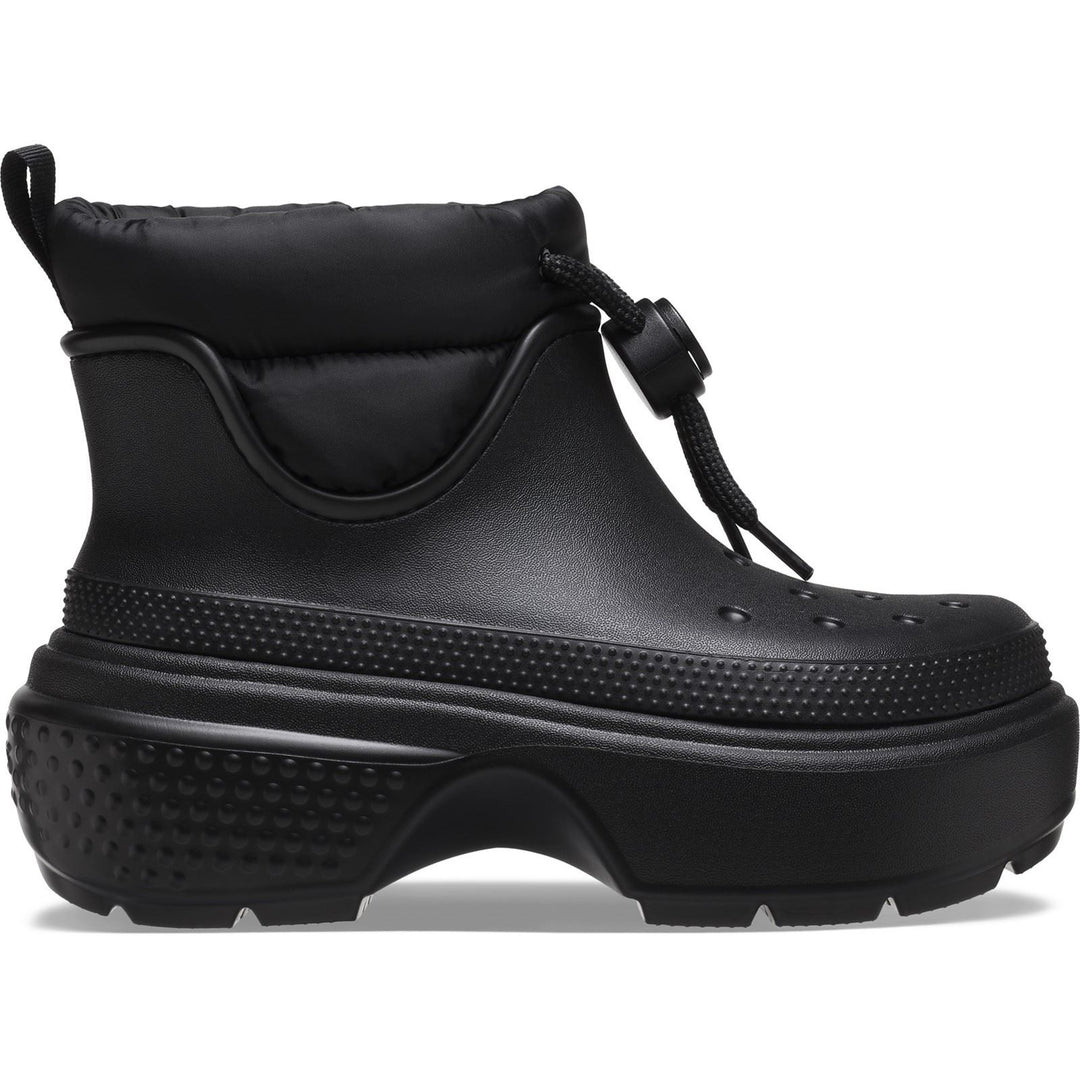 Women's Crocs 209324 Stomp Puff Boots in Black - Image 2