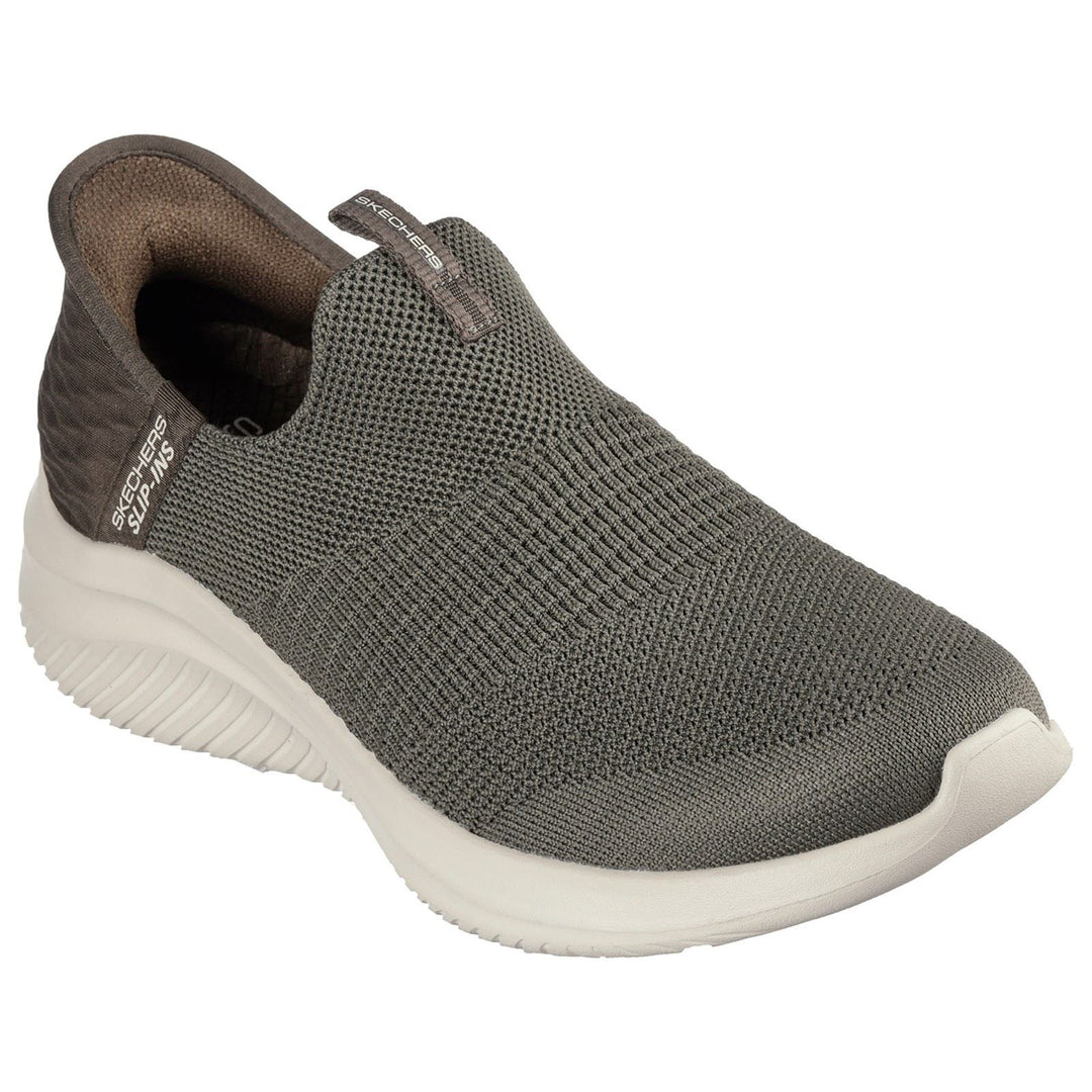 Women's Wide Fit Skechers 149708 Slip-ins Ultra Flex 3.0 Cozy Streak Trainers - Olive in Olive - Image 3