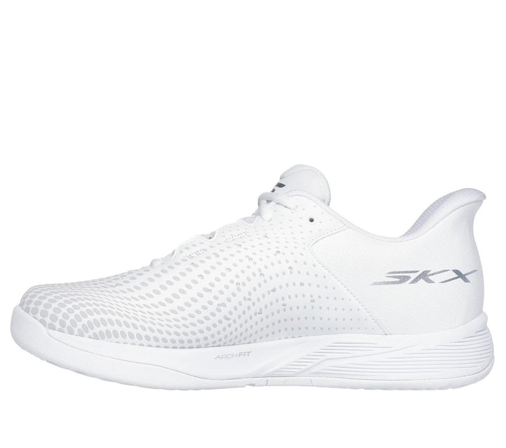 Men's Relaxed Fit Skechers 246101C Slip-ins Viper Court Vegan Reload Trainers in Grey/Charcoal - Image 1
