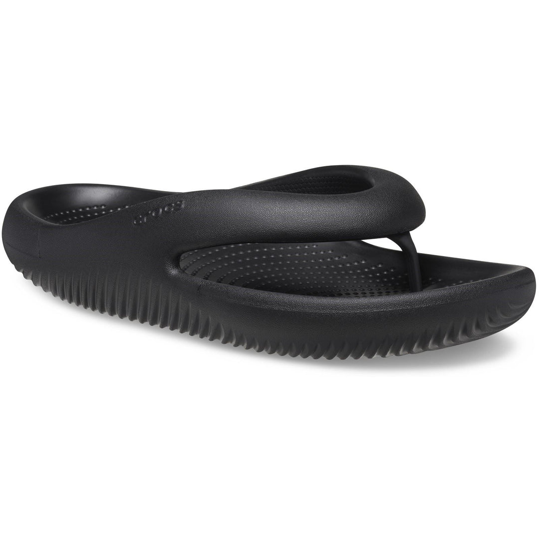 Women's Crocs 208437 Mellow Recovery Flip Flops in Black - Image 3