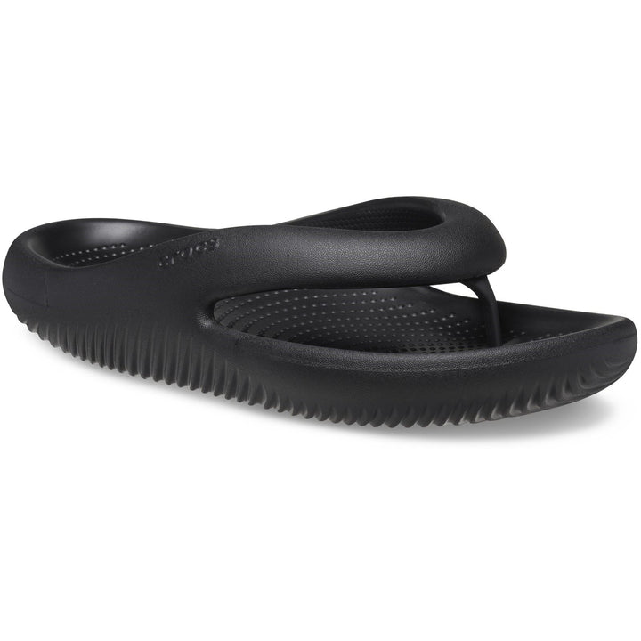 Women's Crocs 208437 Mellow Recovery Flip Flops in Black - Image 1