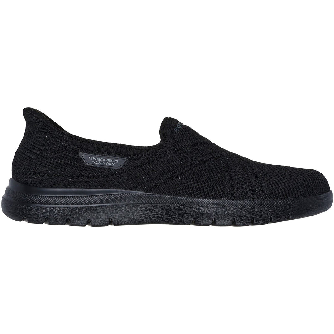 Women's Wide Fit Skechers 138100 Slip-ins On The Go Flex Excellency Shoes in Black - Image 2