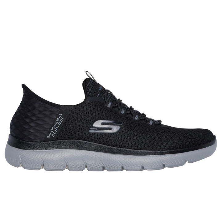 Men's Wide Fit Skechers 232457 Slip-ins High Range Summits Trainers in Black/Charcoal - Image 1