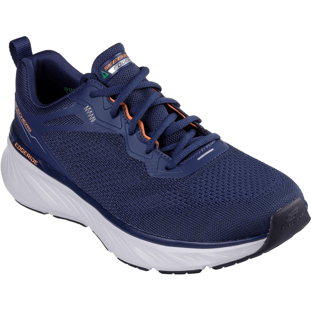 Men's Relaxed Fit Skechers Edgeride 232836 Exxo Trainers in Black - Image 7