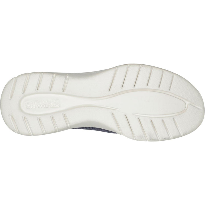 Women's Wide Fit Skechers 136530 On The Go Flex Cherished Shoes in Navy - Image 1