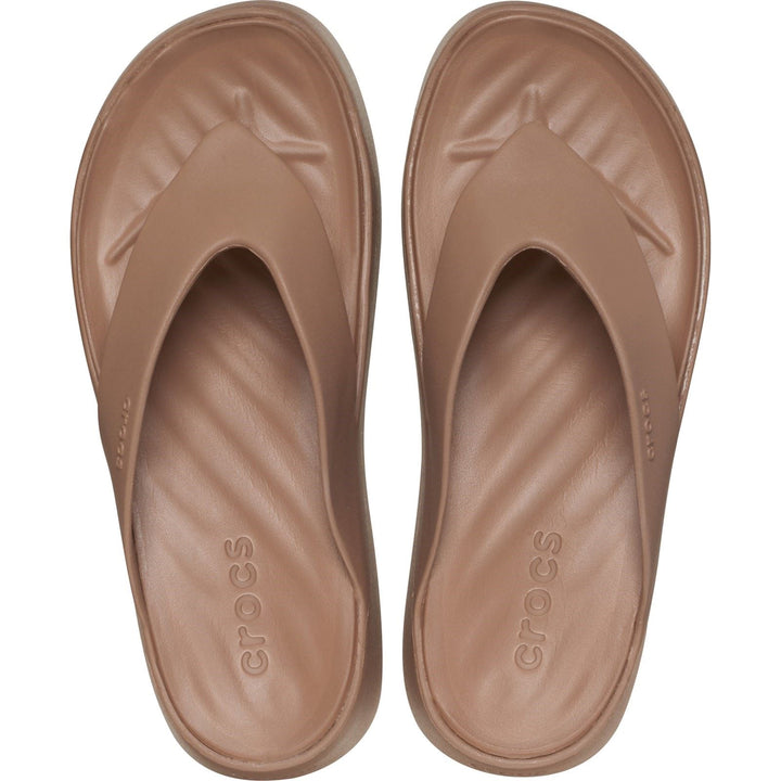 Women's Crocs 209410 Getaway Platform Flip Slippers in Black - Image 1