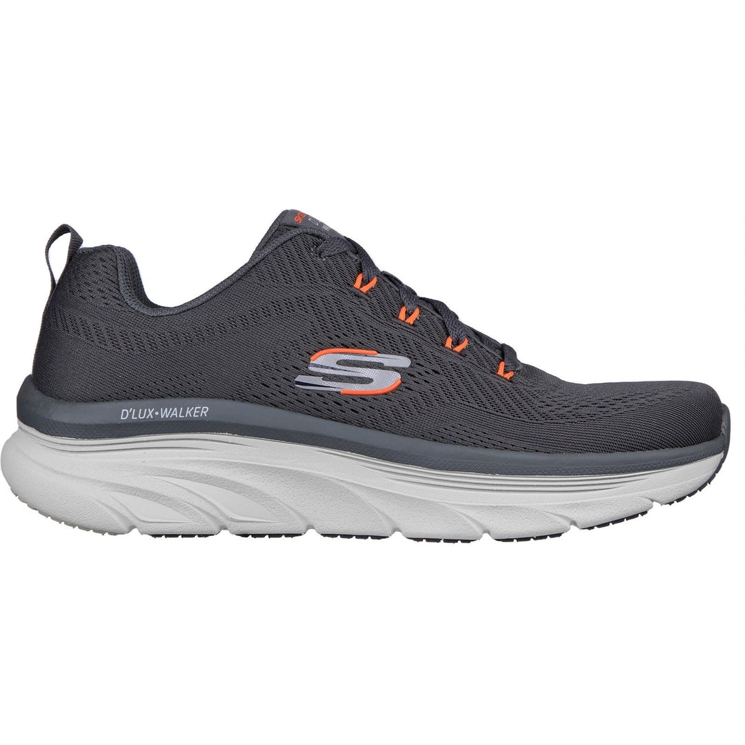 Men's Wide Fit Skechers 232364 Relaxed Fit D'Lux Walker Meerno Trainers in Navy - Image 2