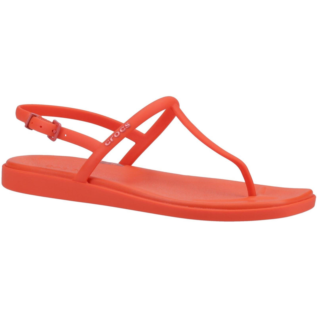 Women's Crocs 209793 Miami Thong Flip Sandals in Black - Image 23