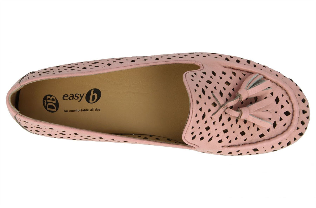 Womens Wide Fit DB Driffield Shoes in Navy - Image 9