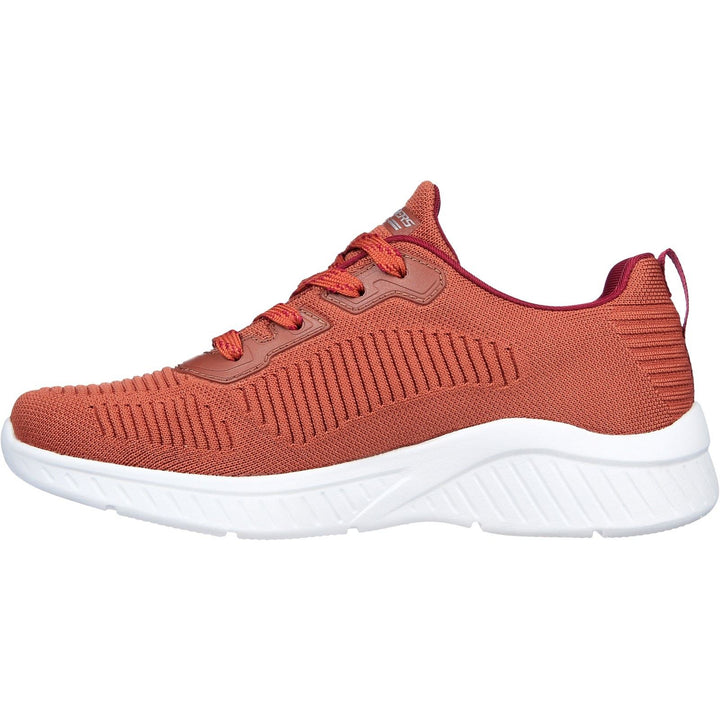Women's Wide Fit Skechers 117379 Squad Air Sweet Encounter Trainers in Rust - Image 1
