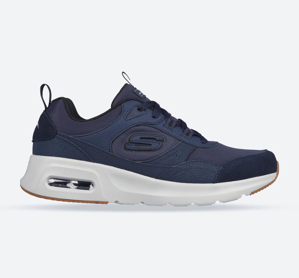 Men's Wide Fit Skechers 232646 Skech Air Court Homegrown Trainers in Navy/Black - Image 1