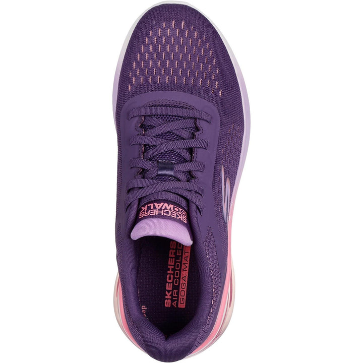 Women's Wide Fit Skechers 124375 Go Walk Air 3.0 Trainers in Navy/Purple - Image 1