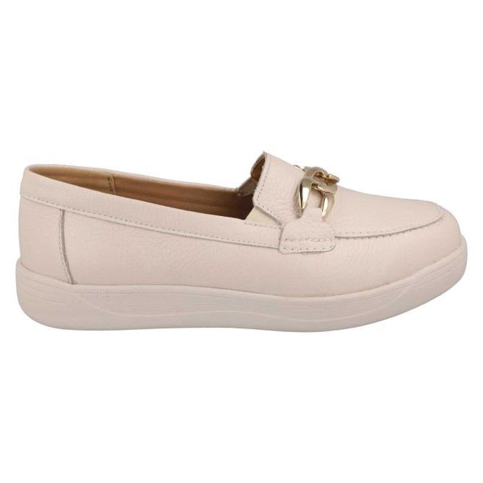 Women's Wide Fit DB Ophelia Shoes in Navy Leather - Image 1