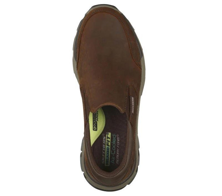 Men's Wide Fit Skechers 204480 Respected Calum Walking Trainers - Cocoa in Cocoa - Image 1