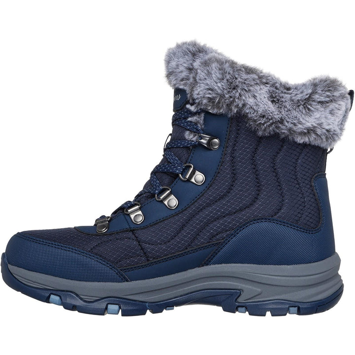 Women's Relaxed Fit Skechers 167893 Trego Stormie Waterproof Boots in Navy - Image 1