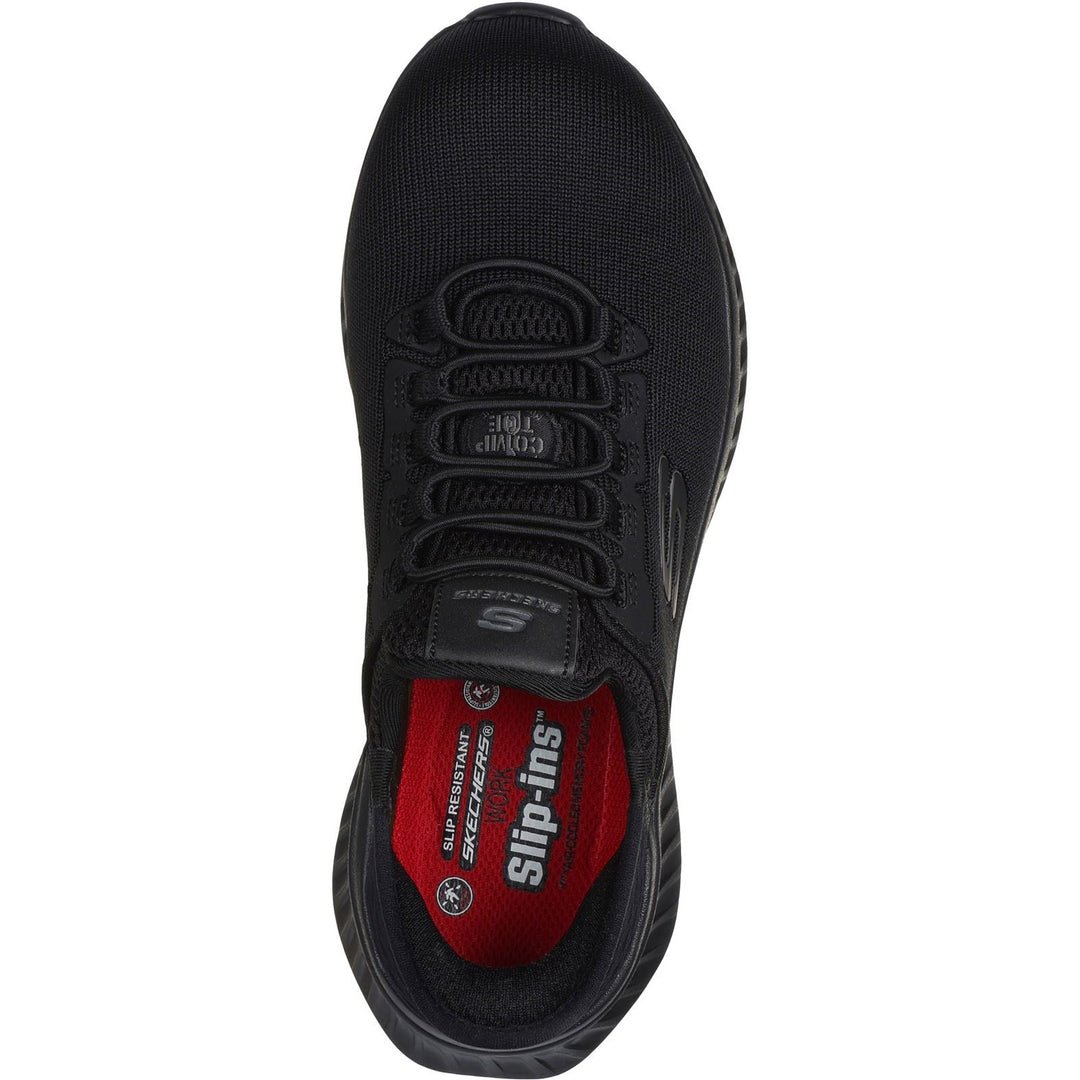 Women's Wide Fit Skechers 108152EC Slip-ins Work Tilido Ombray Safety Trainers in Black - Image 5